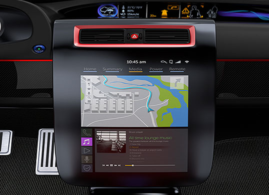 Modern Infotainment System UI